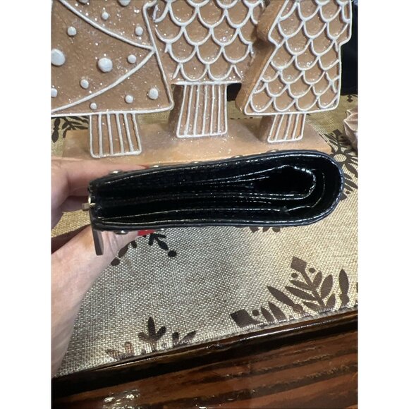 MICHAEL KORS ASTOR STUDDED Patent Leather Bifold WALLET - Picture 3 of 10